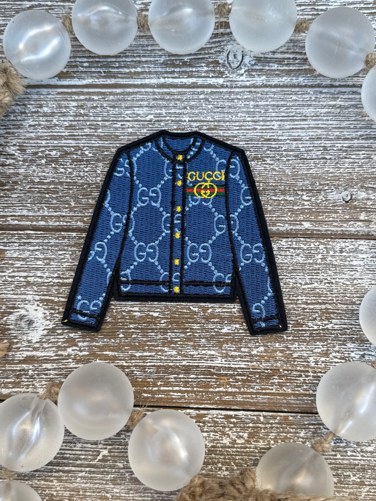 Blue and Light Blue GG Jacket