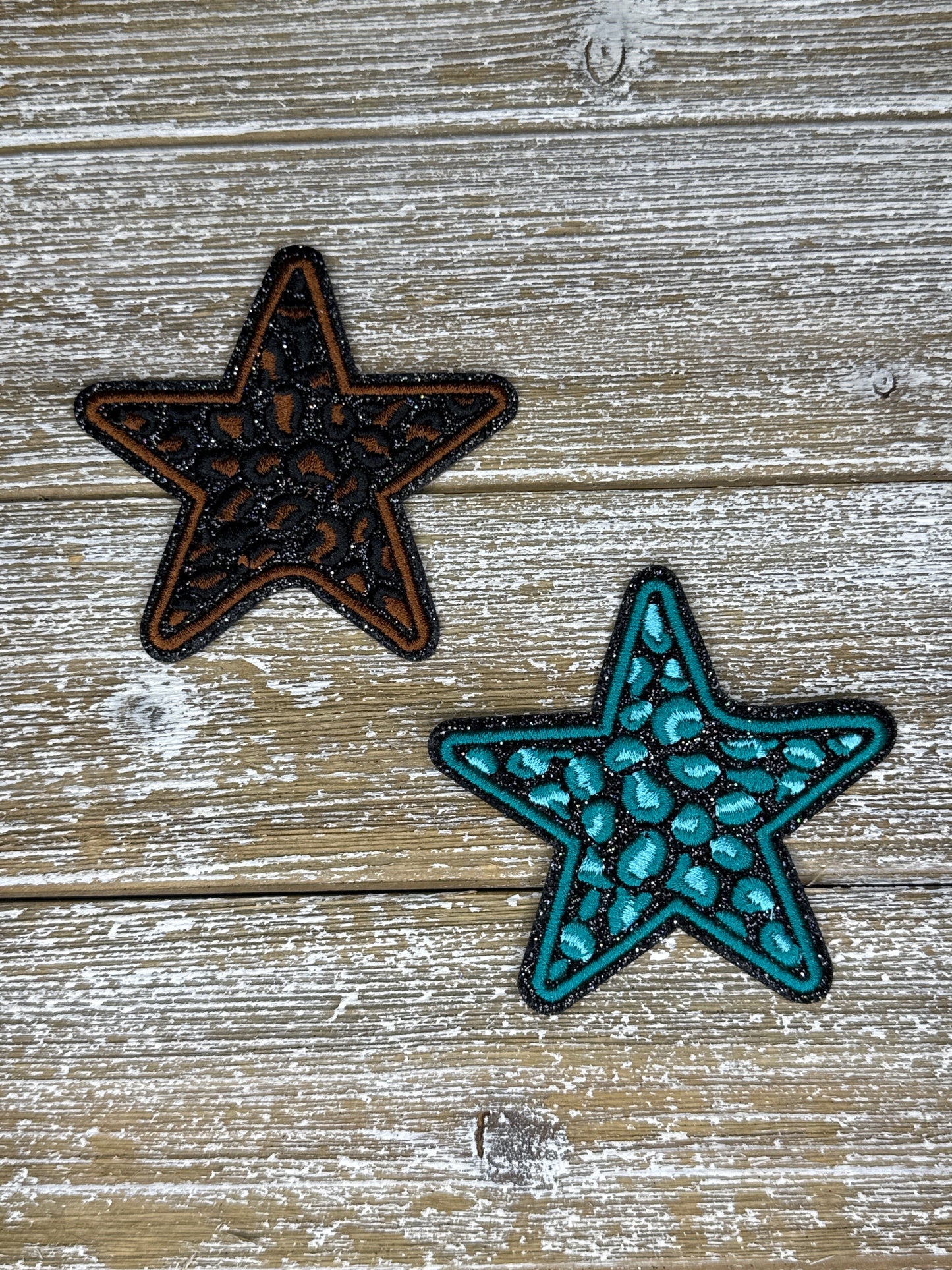 Glitter Leopard Stars