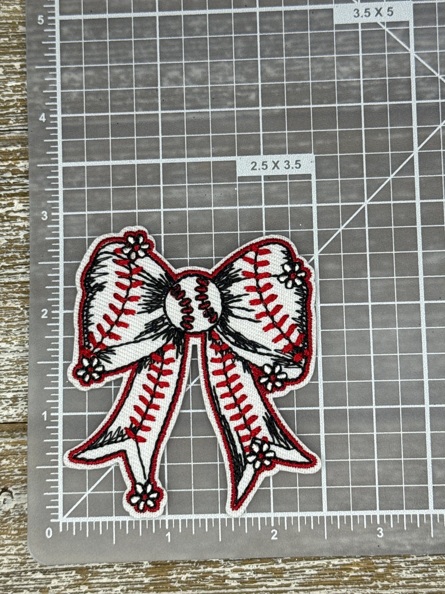 Baseball Flower Bow