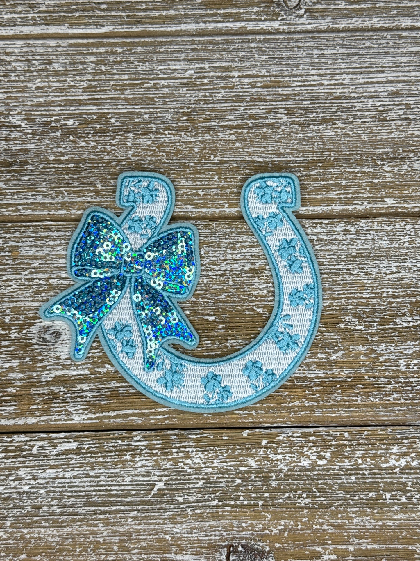 Sequin Bow Horseshoe