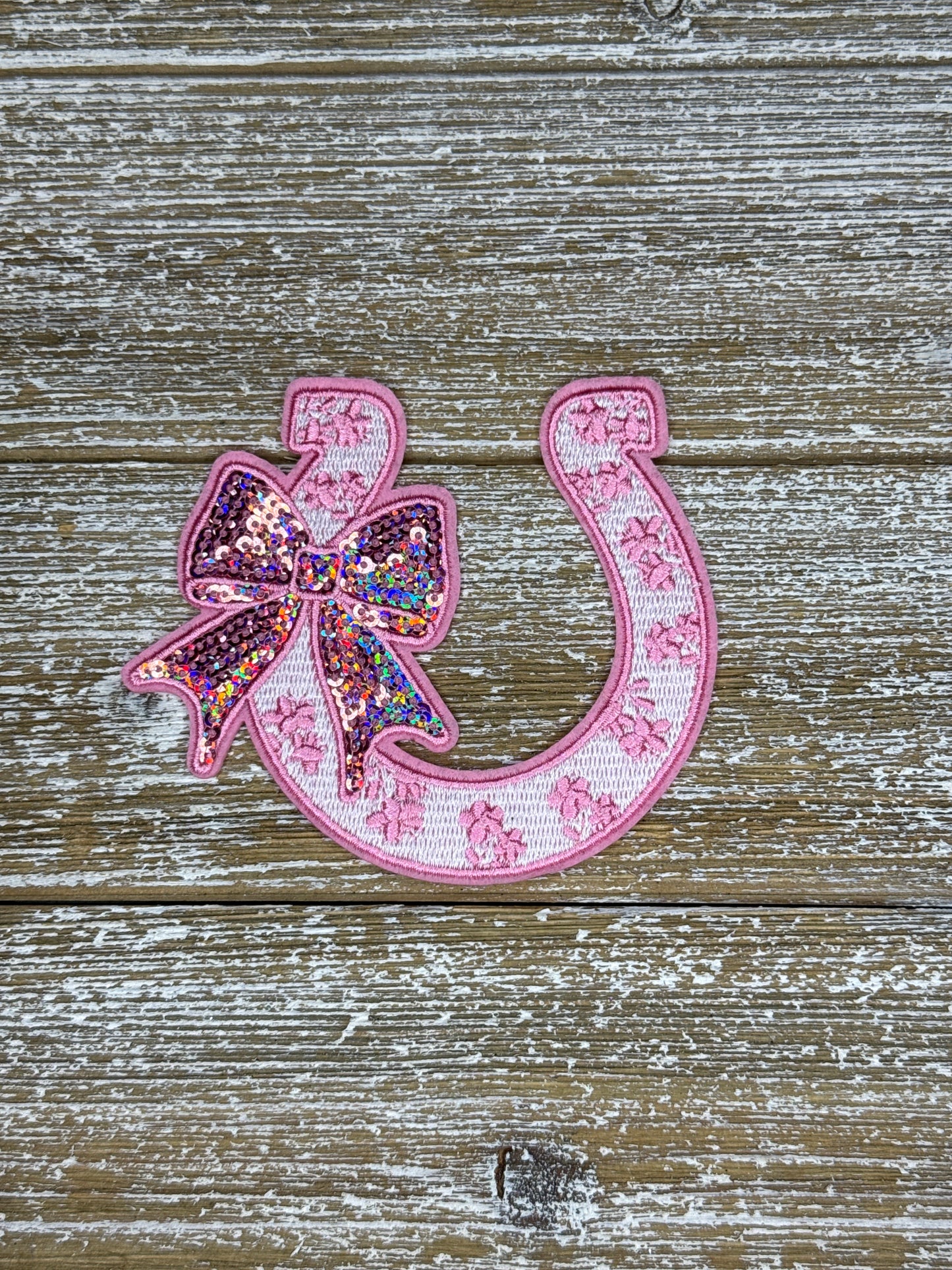 Sequin Bow Horseshoe