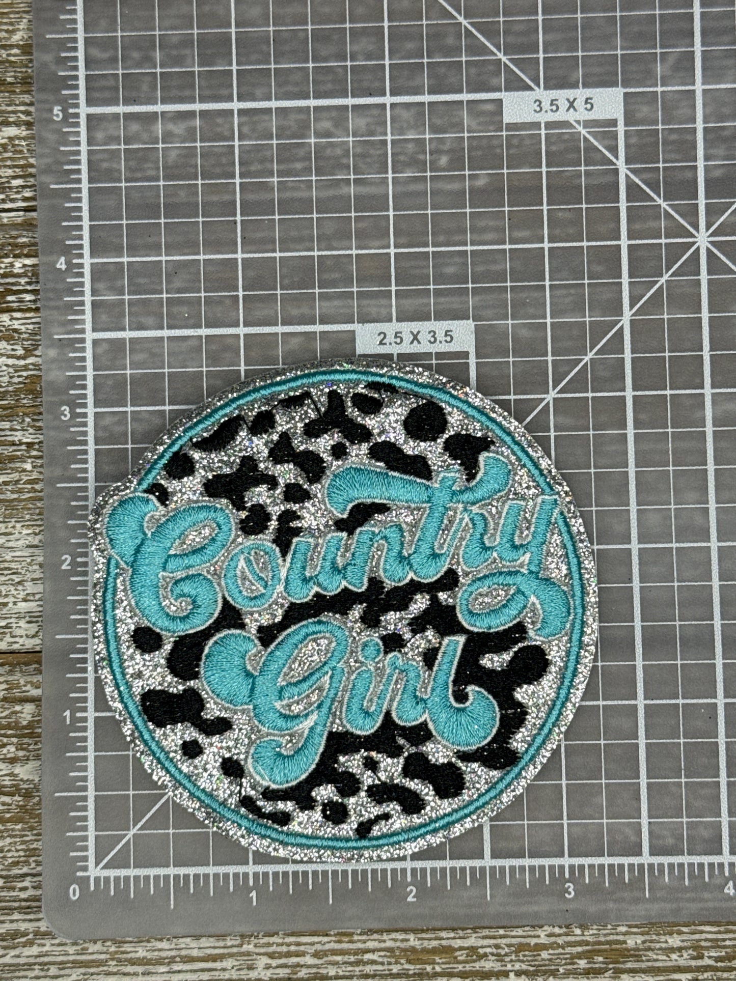 Silver Glitter Country Girl