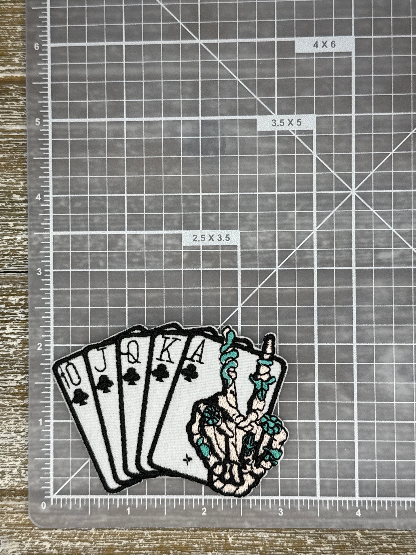 Royal Flush Skeleton Hand
