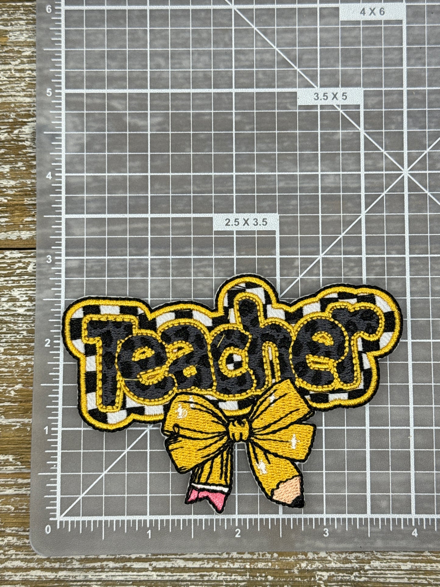 Teacher Pencil Bow