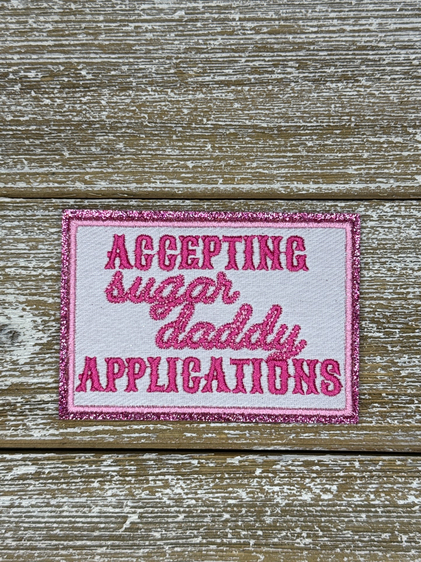 Pink Glitter Accepting Sugar Daddy Applications