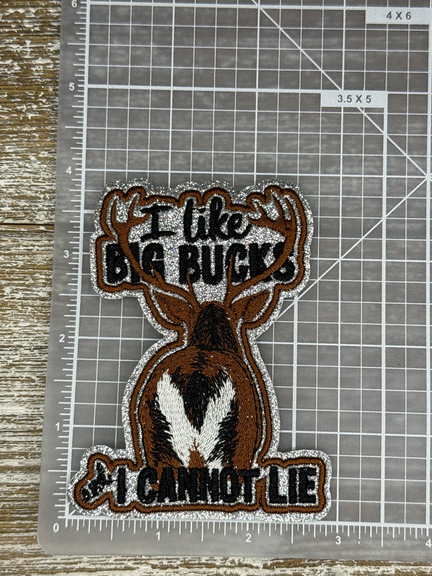 Silver Glitter Big Bucks