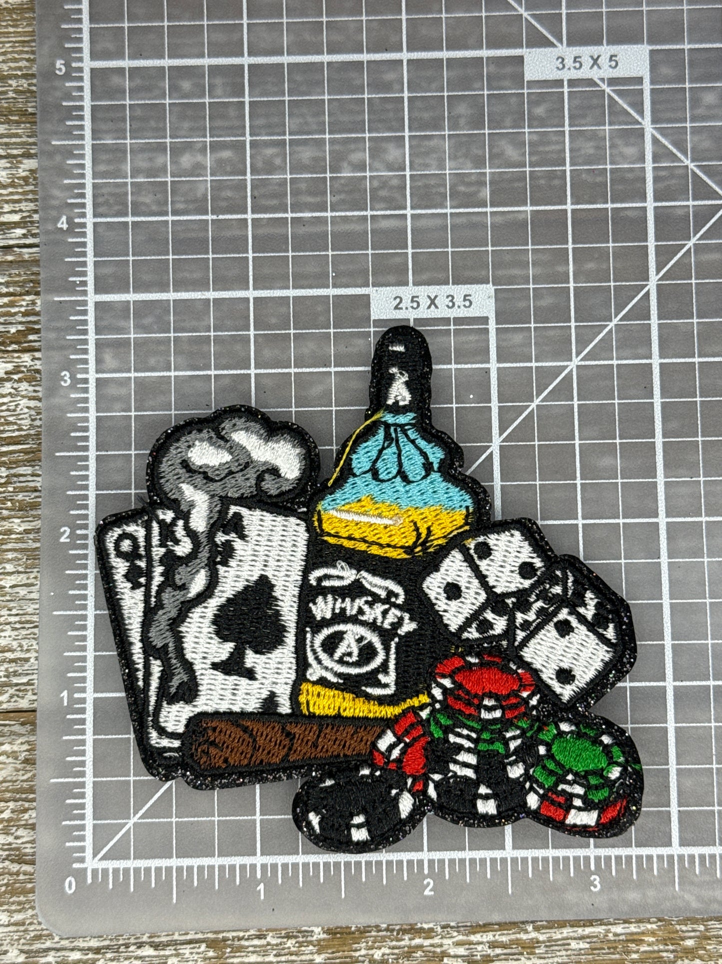 Cigar, Dice, Chips, Whiskey