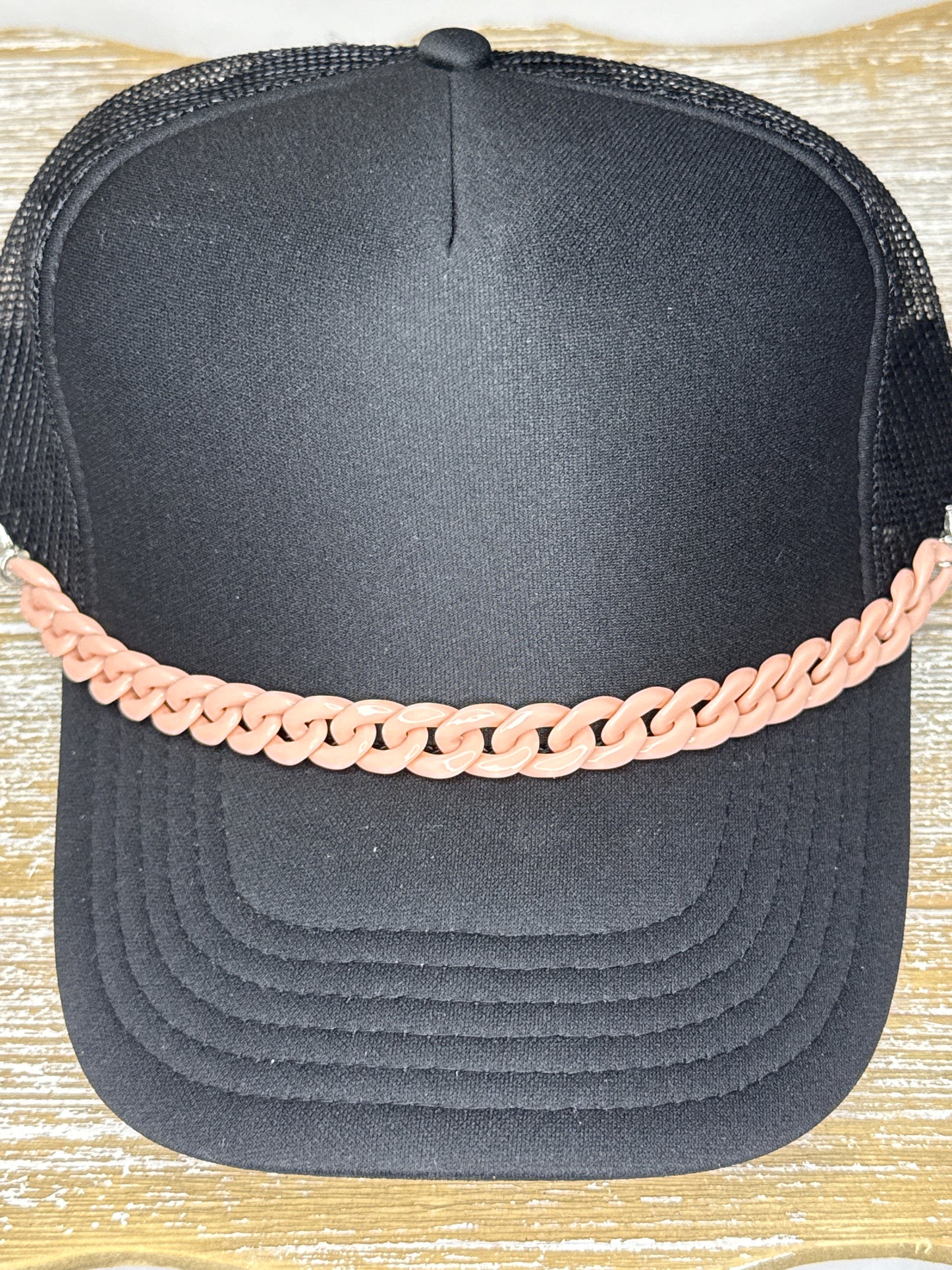 Peach Link Hat Chain