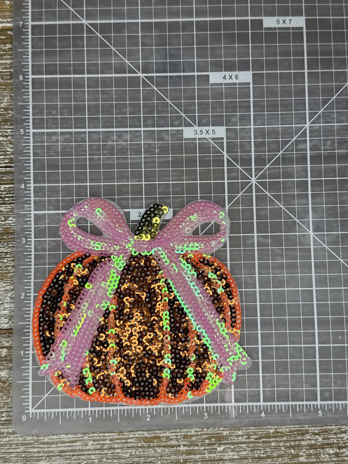 Sequin Pumpkin W/Bow