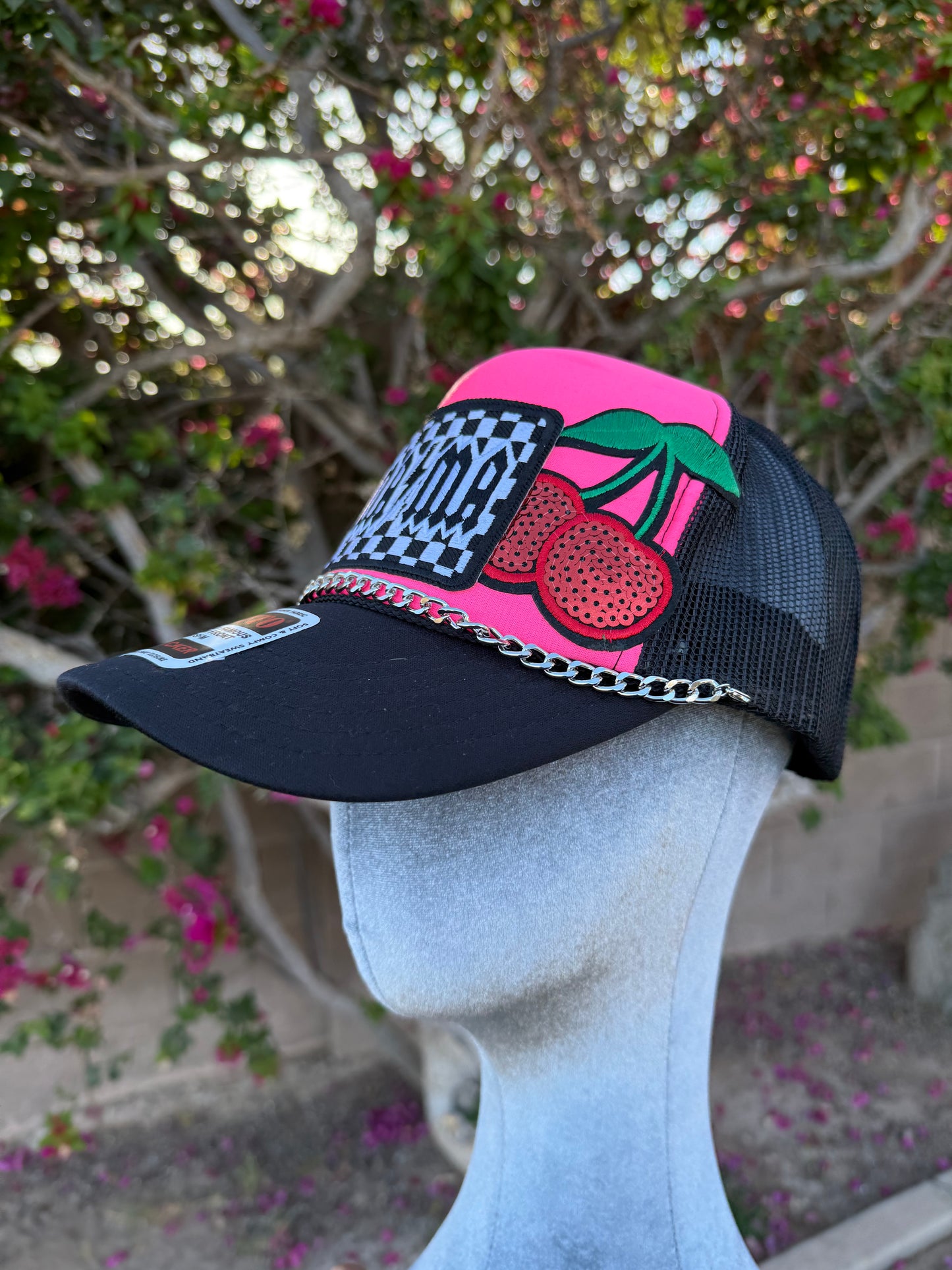 Checkered Mama Patch Hat