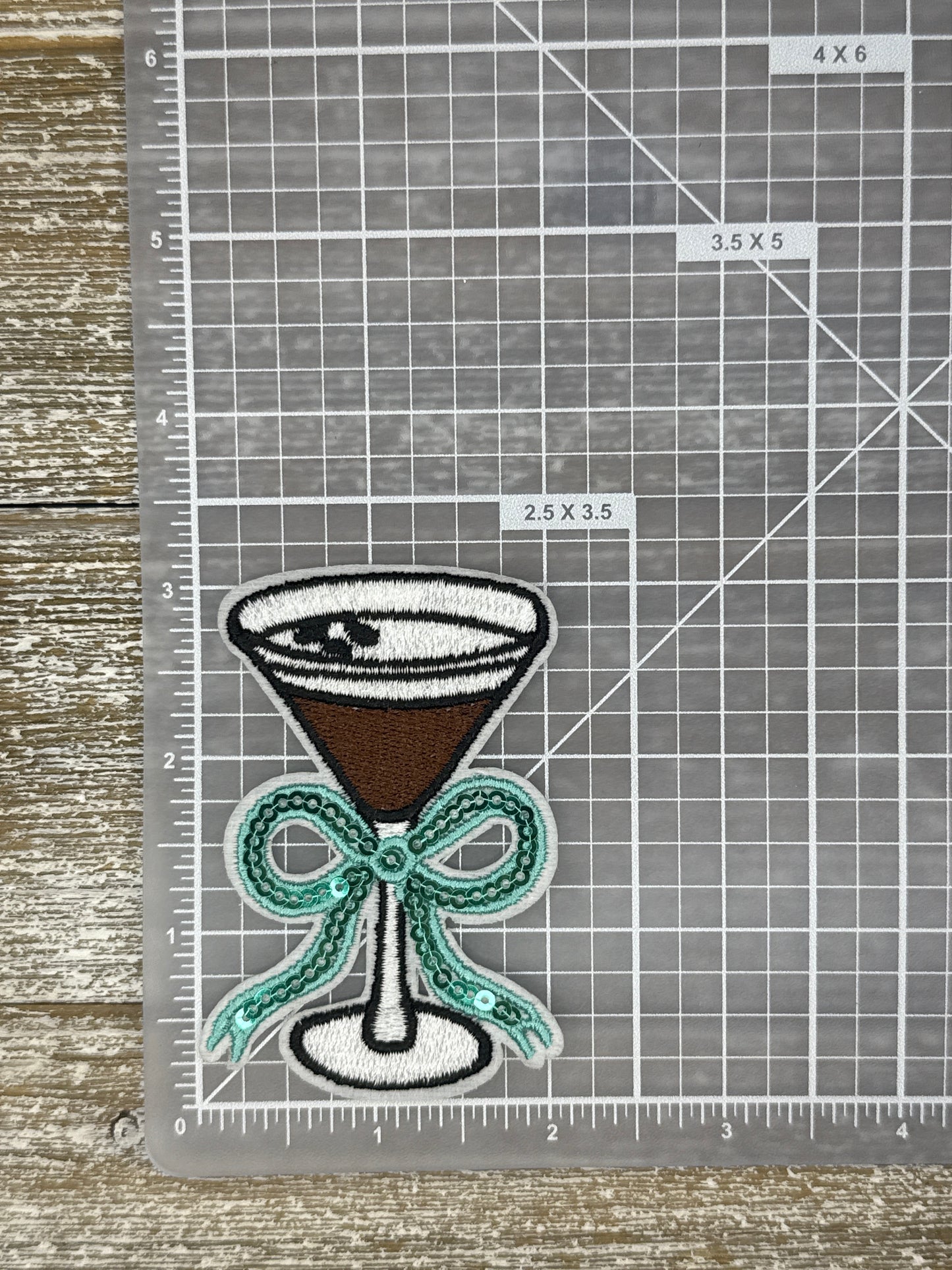 Sequined Martini Glasses