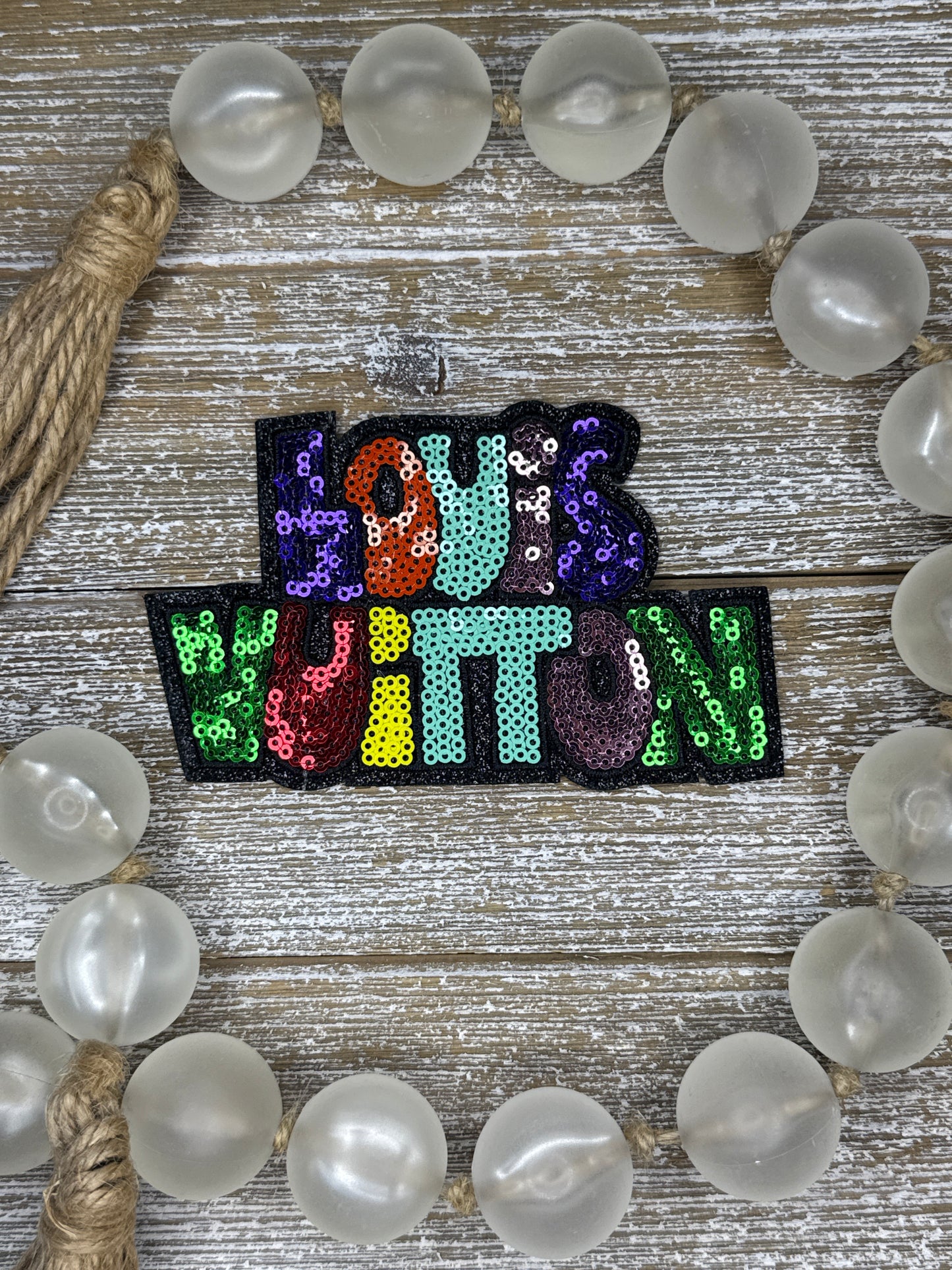 Sequin LV Colorful Words