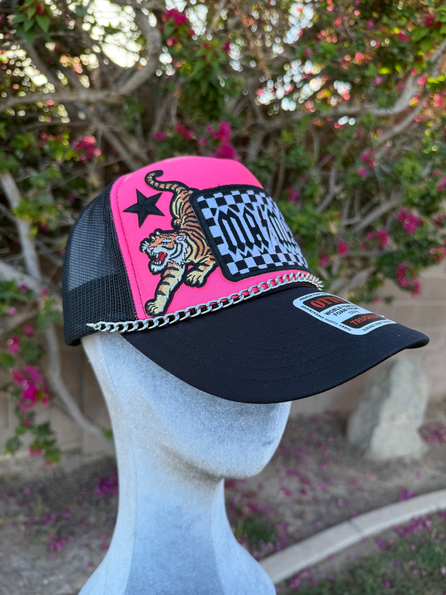 Checkered Mama Patch Hat