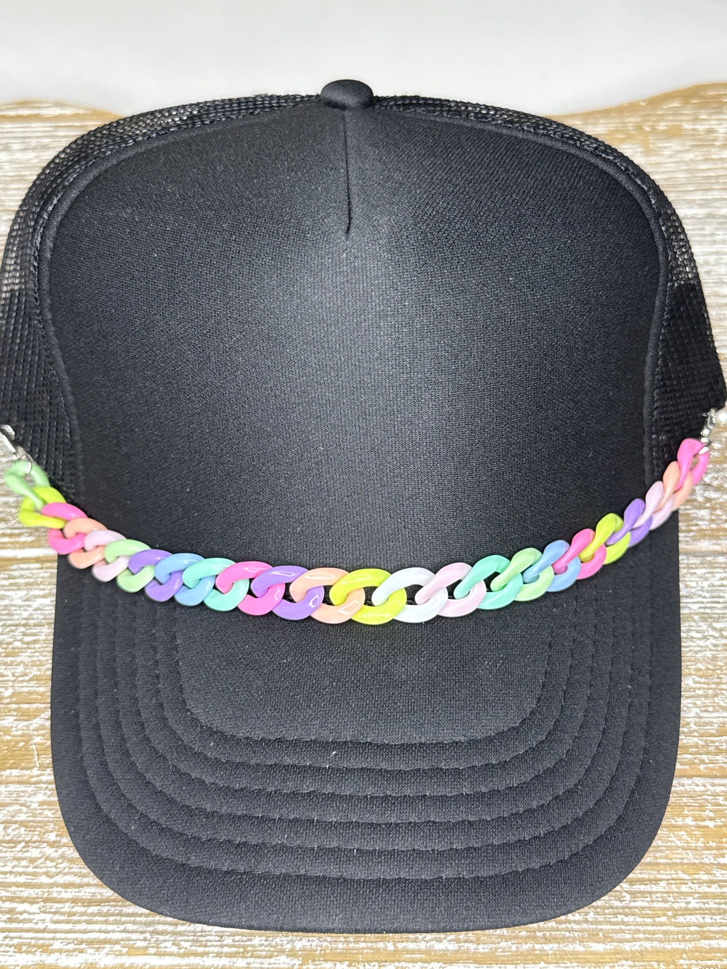 Multi-Color Link Hat Chain