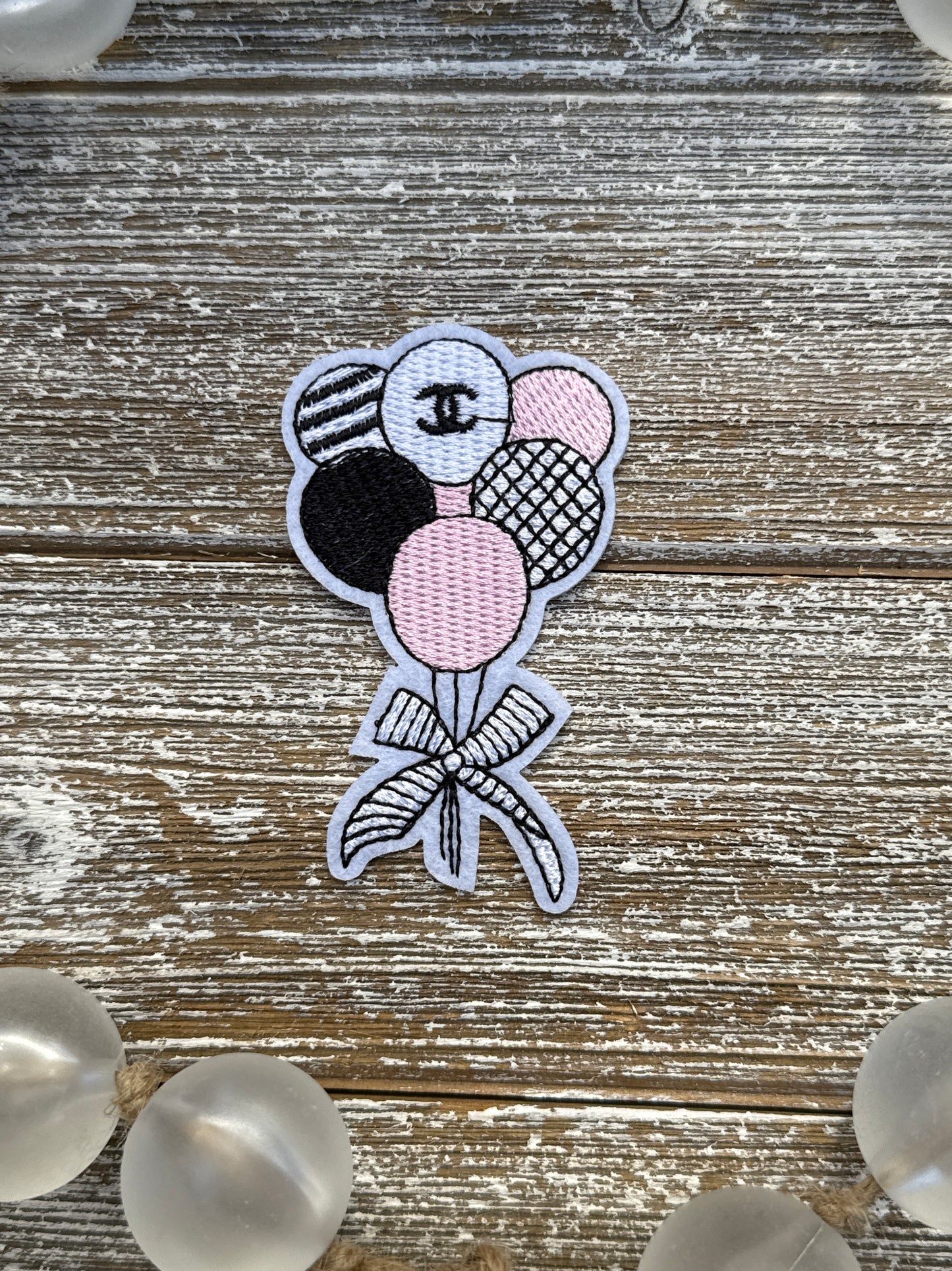 Pink/Black/White CC Balloons