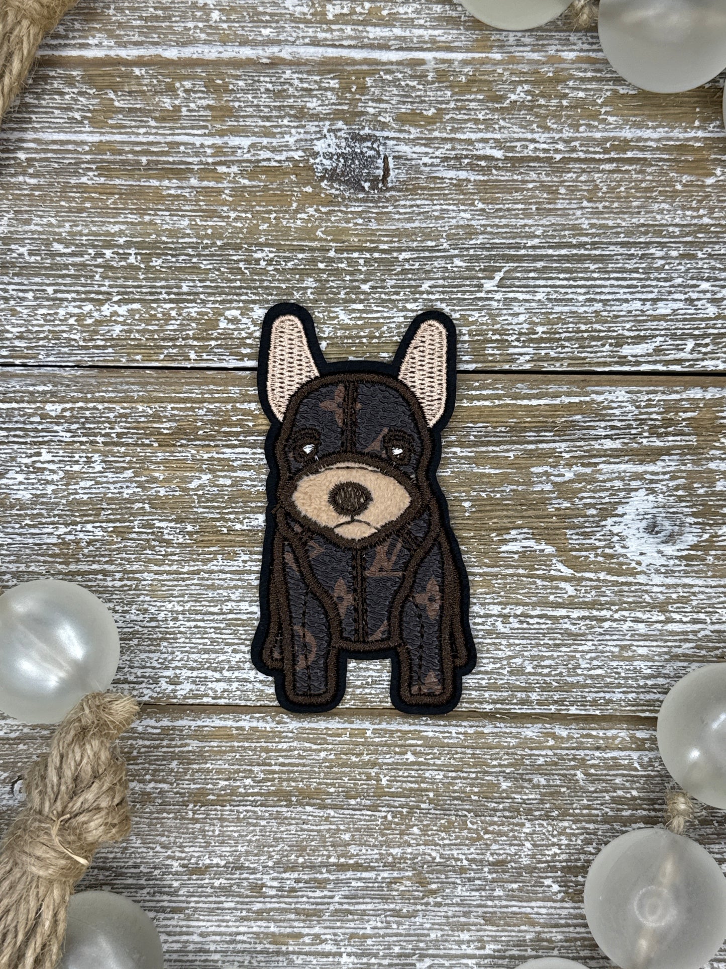 LV Dog Faux Leather