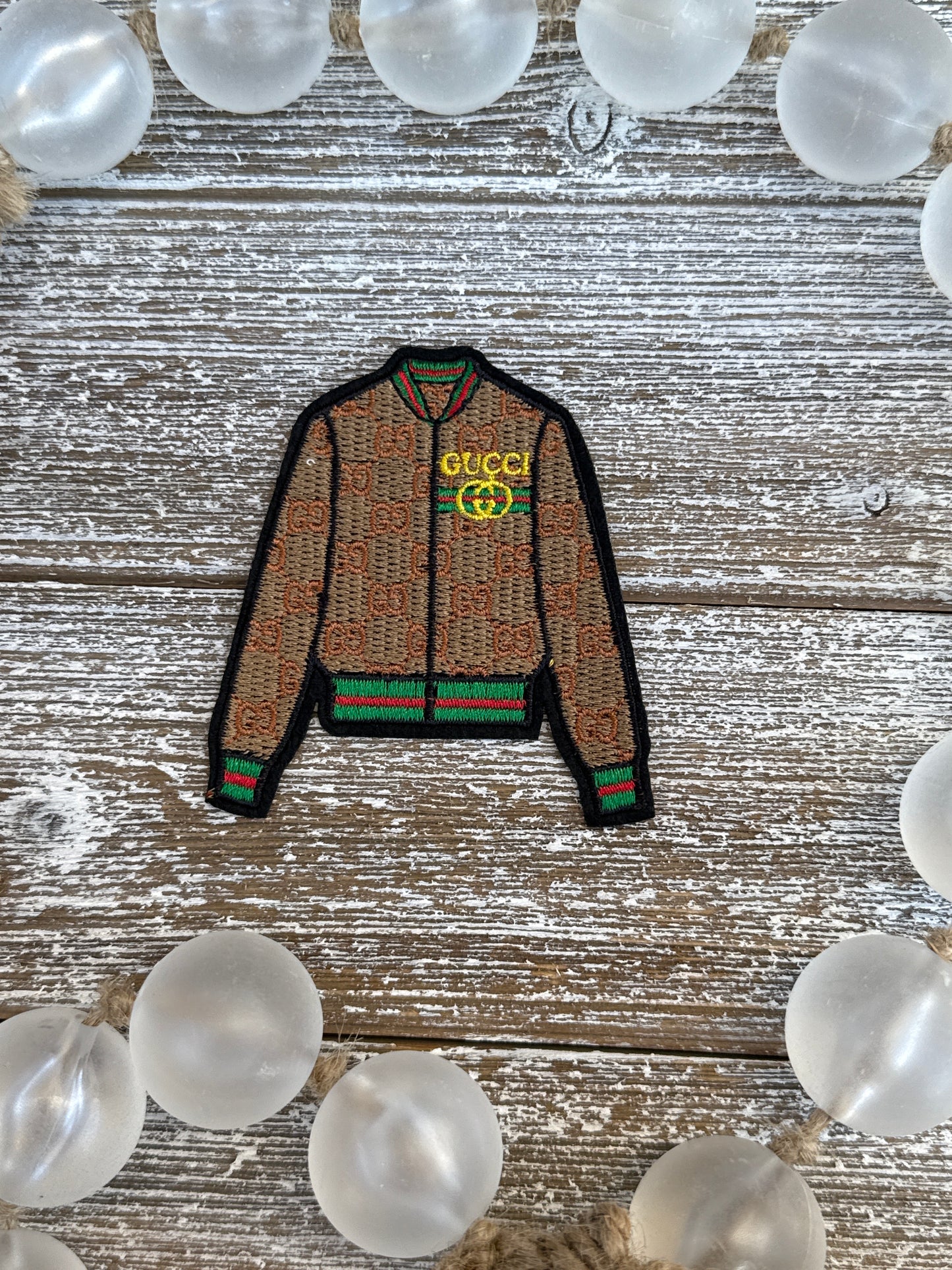 Tan/Red/Green GG Jacket