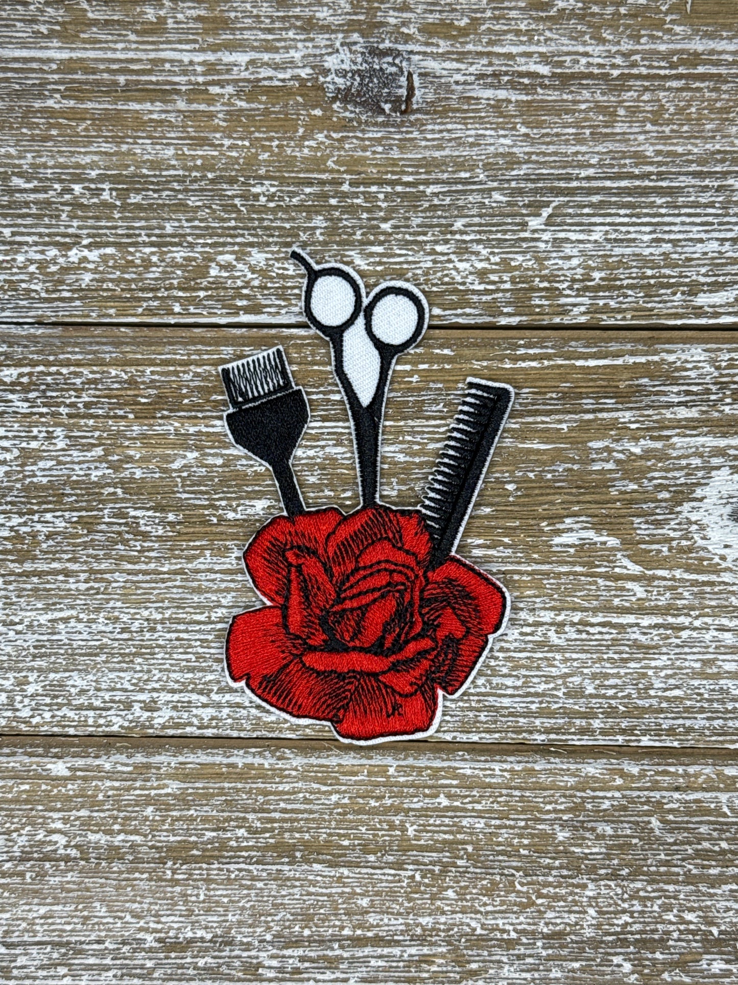 Hairdresser Tools and Rose