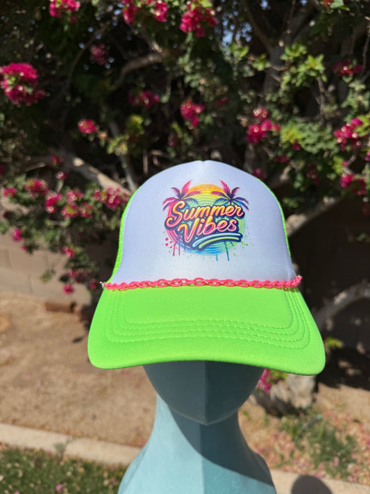 Summer Vibes DTF Print Hat