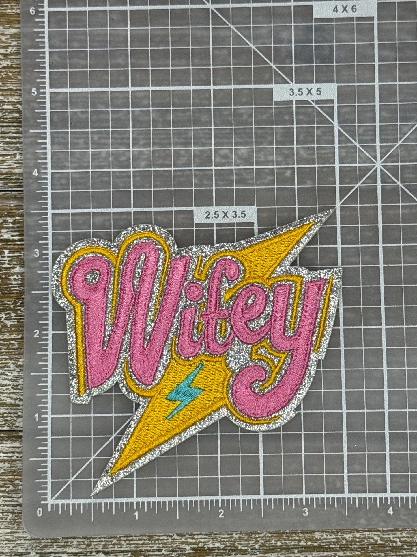 Silver Glitter Wifey
