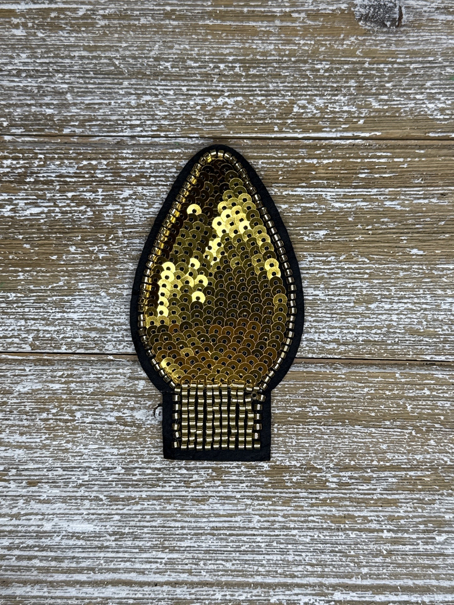 Sequin And Beaded Christmas Bulb