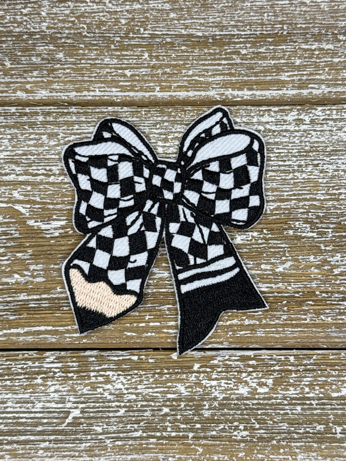 Checkered Pencil Bow