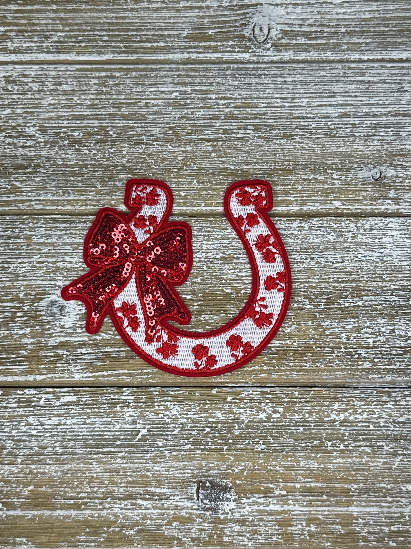 Sequin Bow Horseshoe