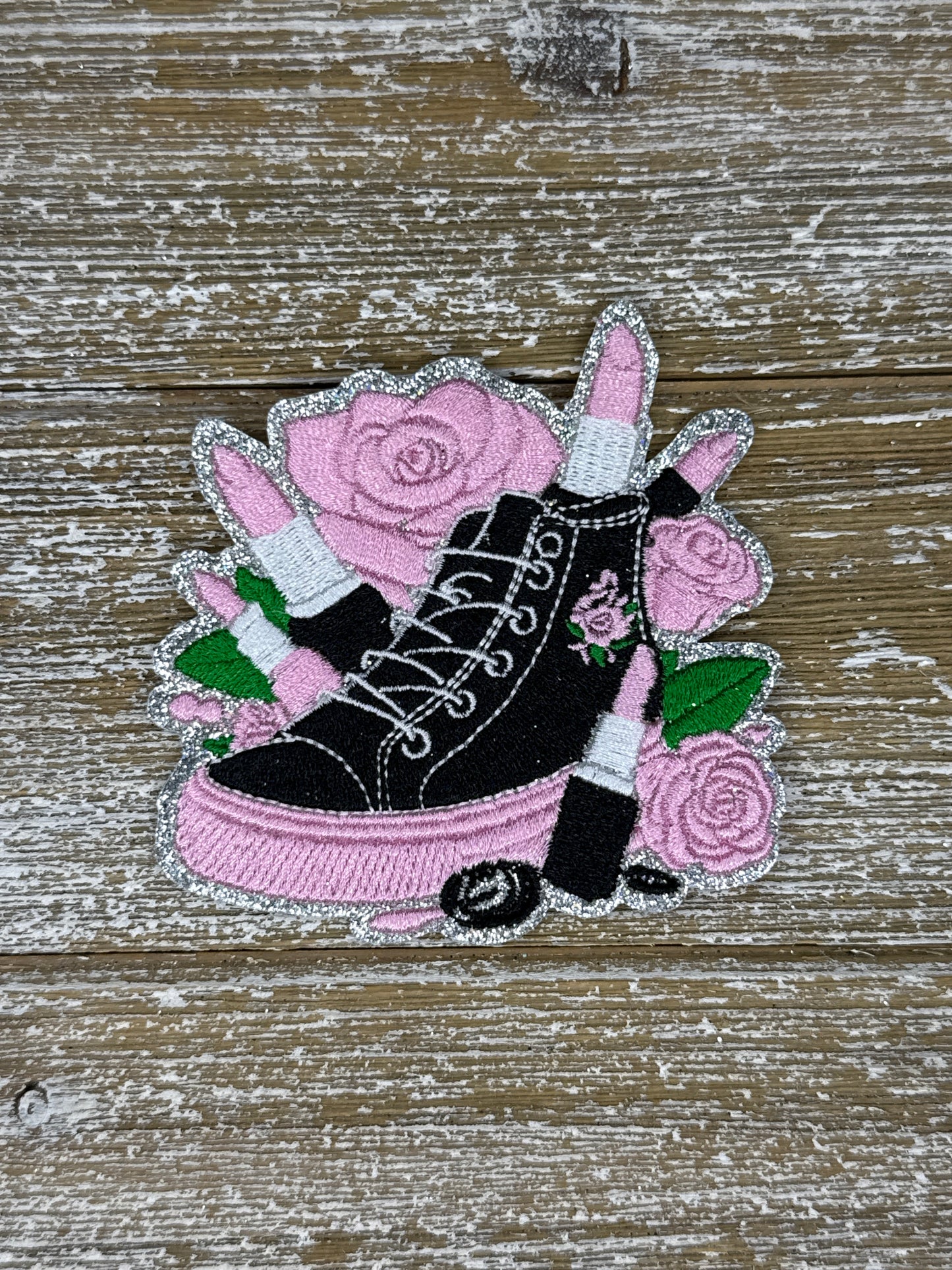 Silver Glitter Pink Sneaker