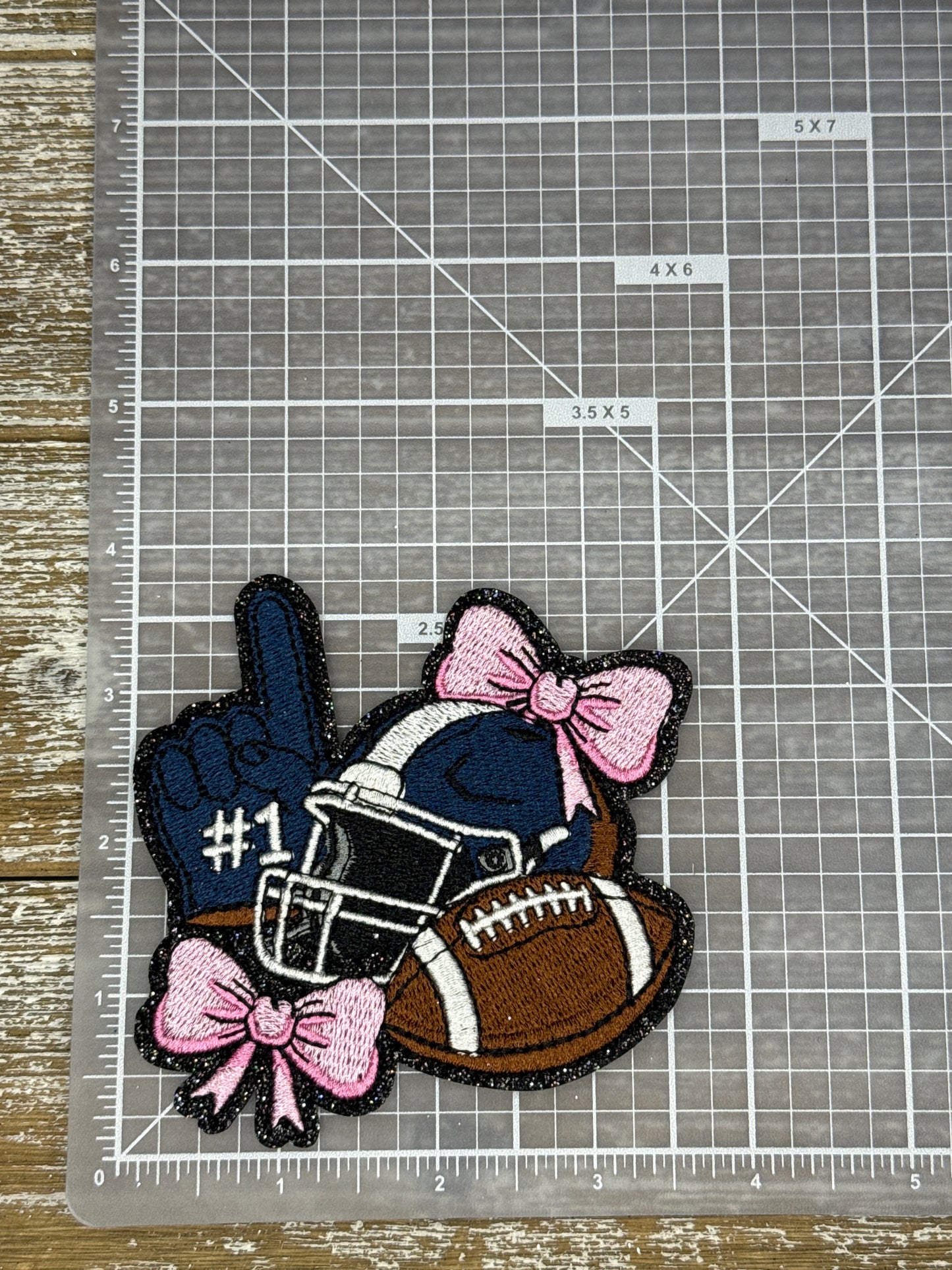 Black Glitter Football Helmet, Finger, Ball