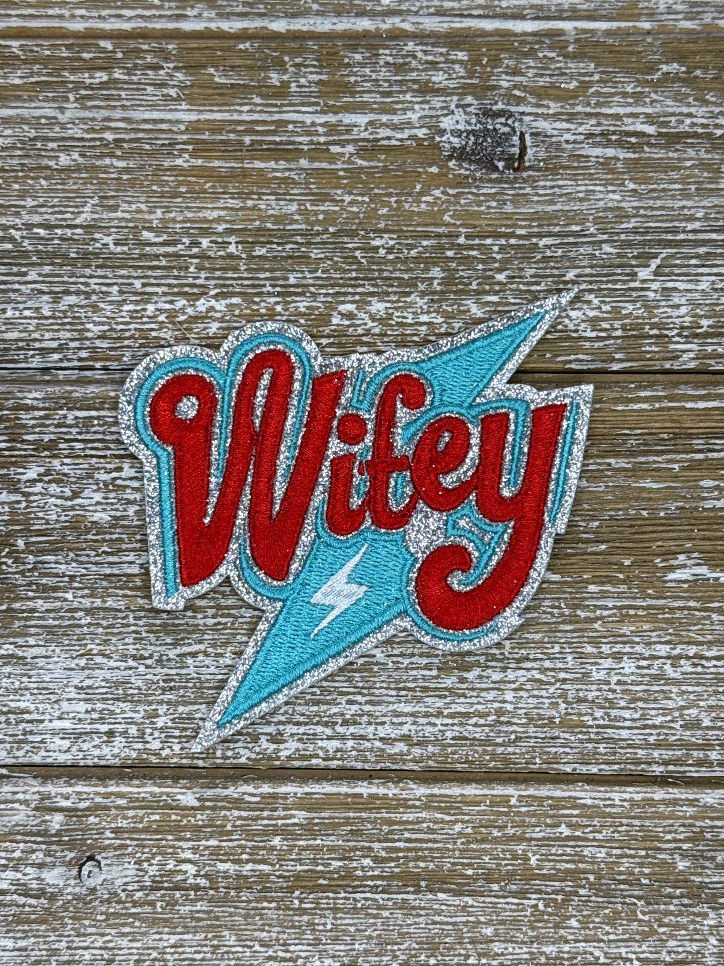 Silver Glitter Wifey