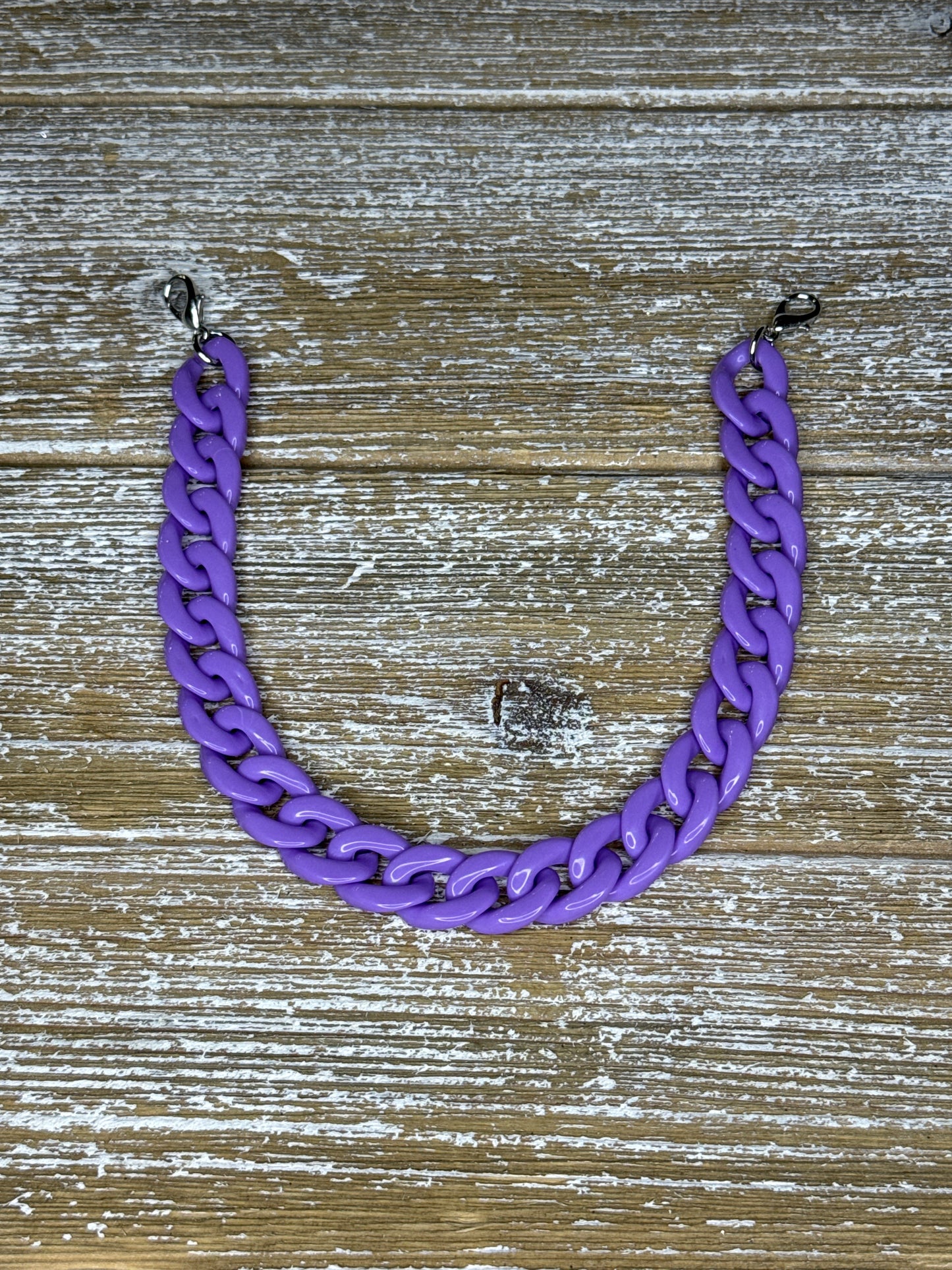 Purple Link Hat Chain