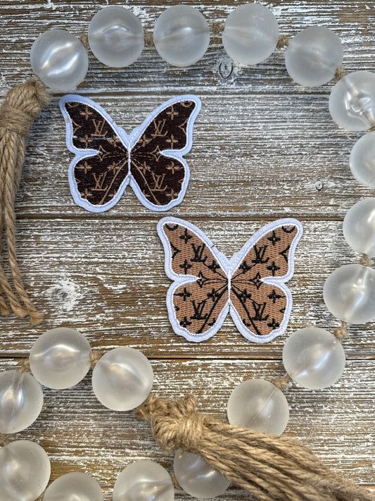 Brown and Tan LV Butterflies