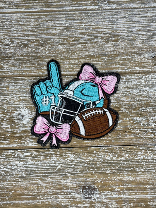 Black Glitter Football Helmet, Finger, Ball