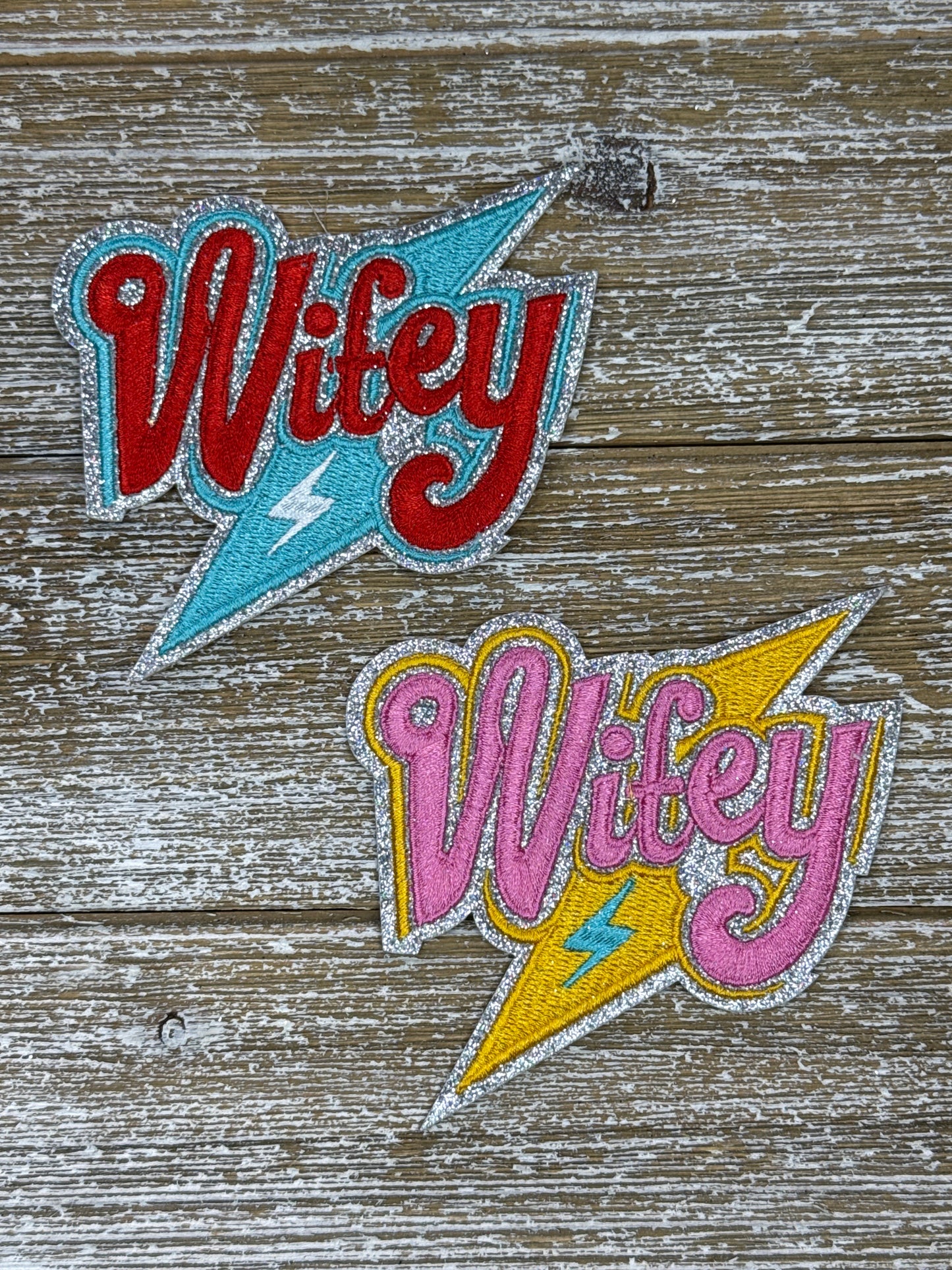 Silver Glitter Wifey