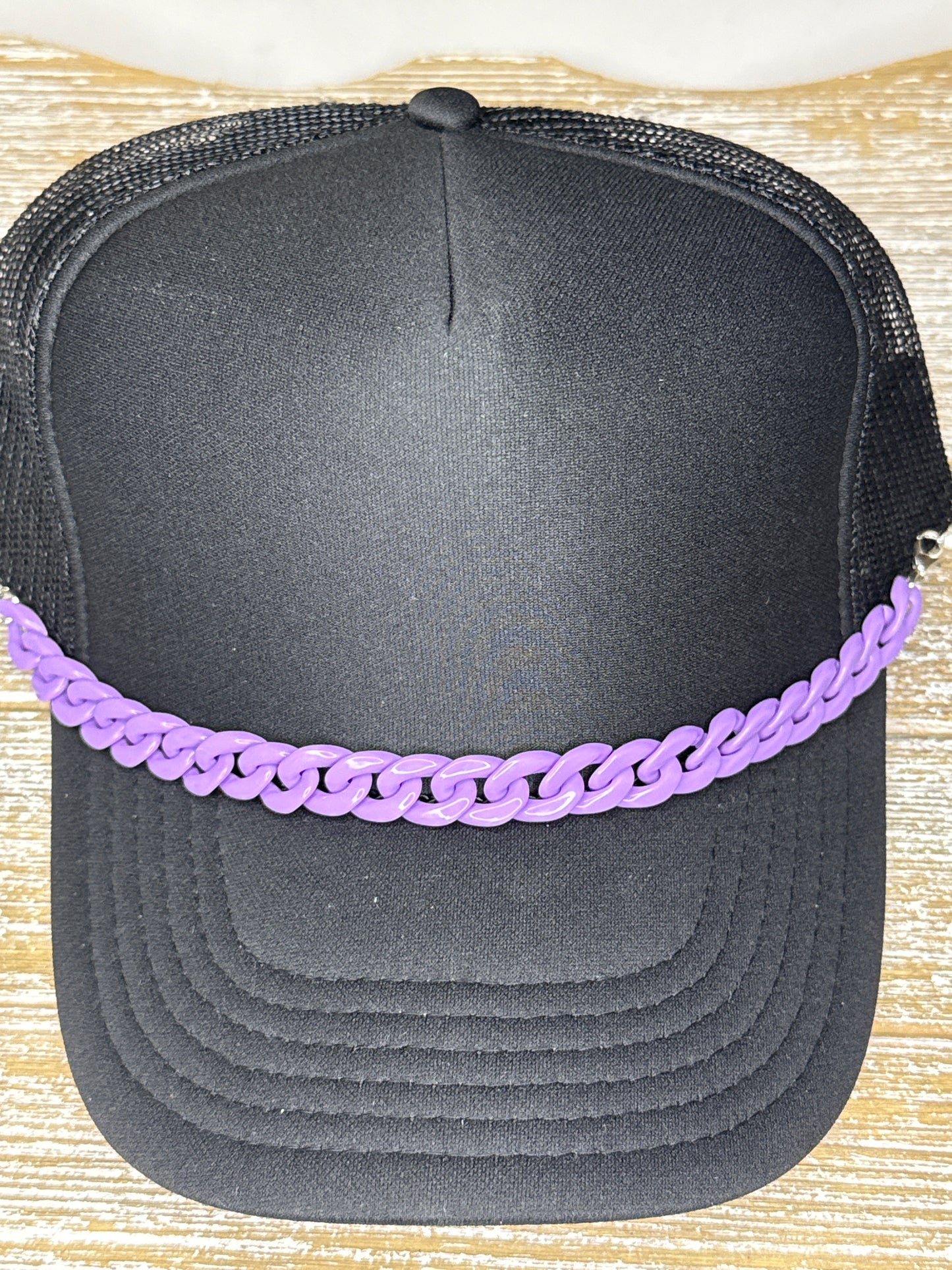 Purple Link Hat Chain