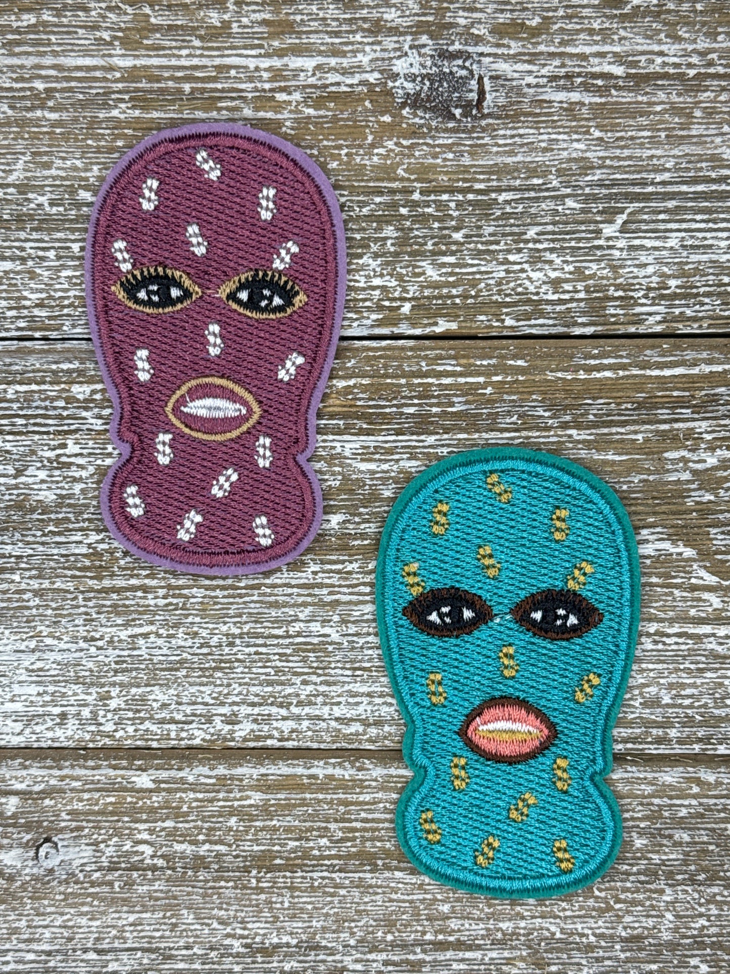 Purple/ Teal Masked Baddie