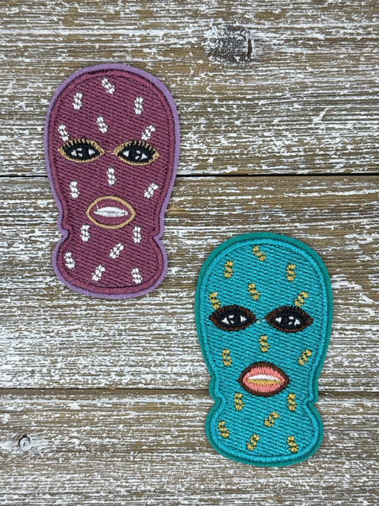 Purple/ Teal Masked Baddie