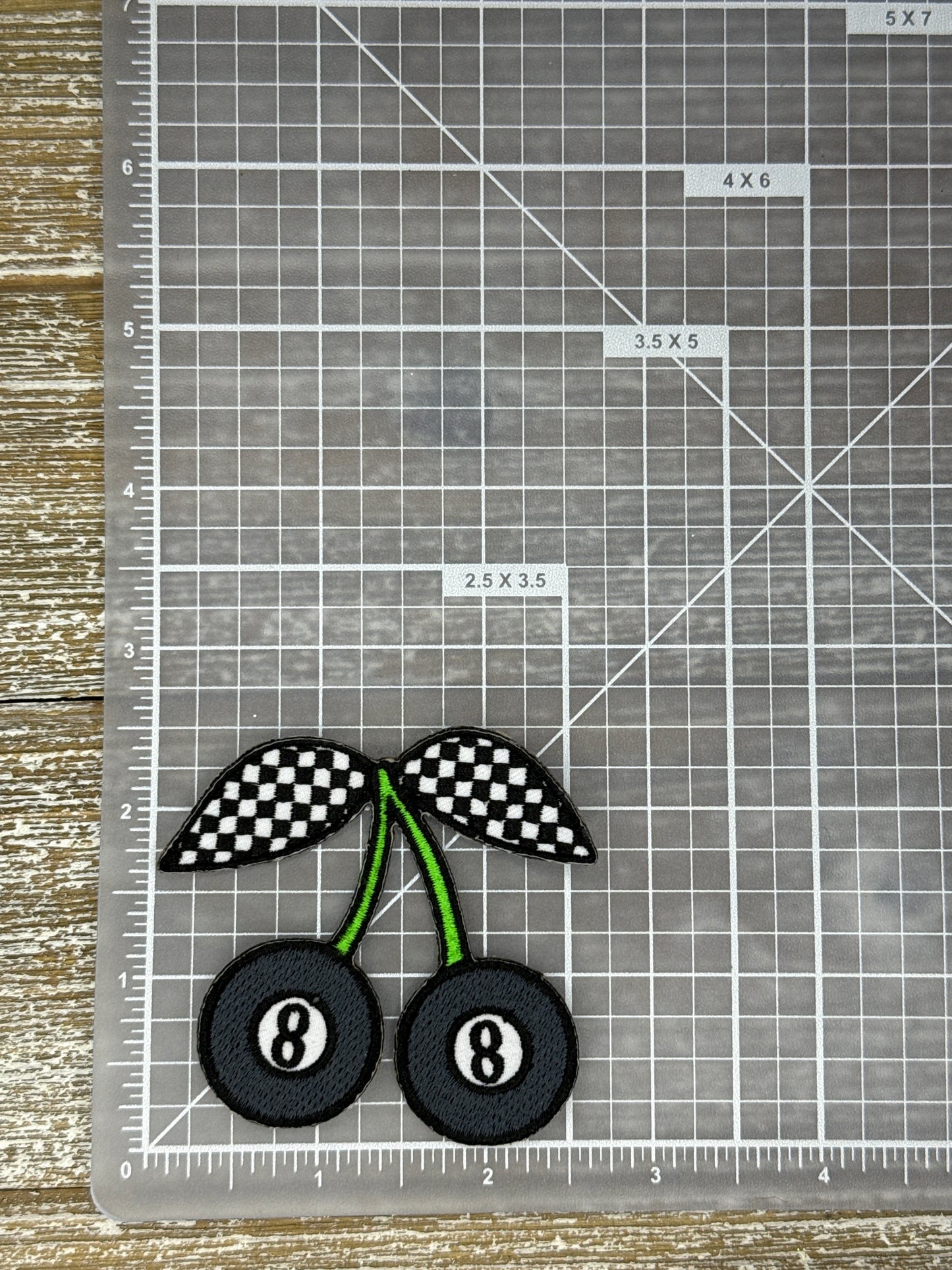 Checkered 8 Ball Cherries