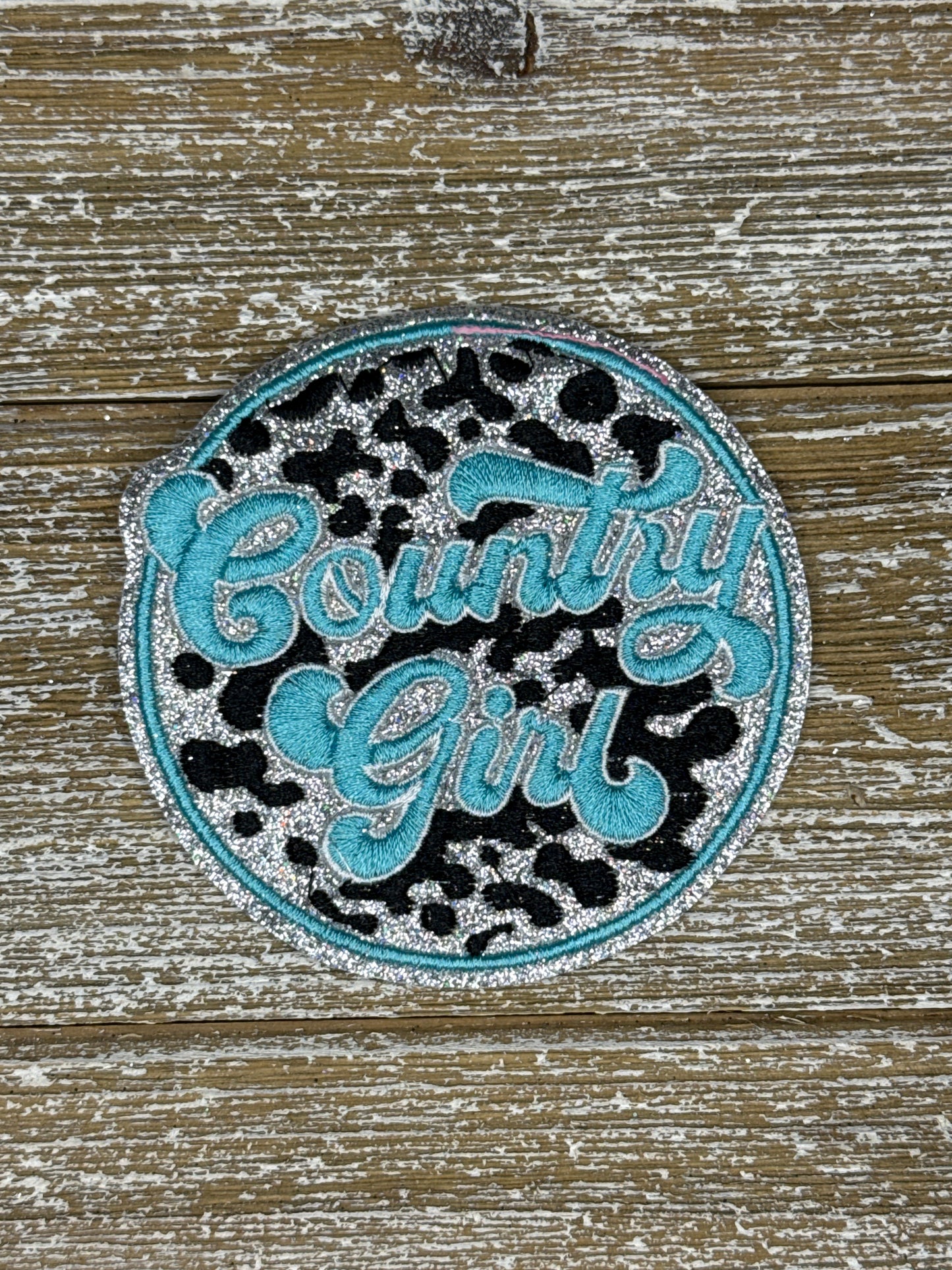 Silver Glitter Country Girl