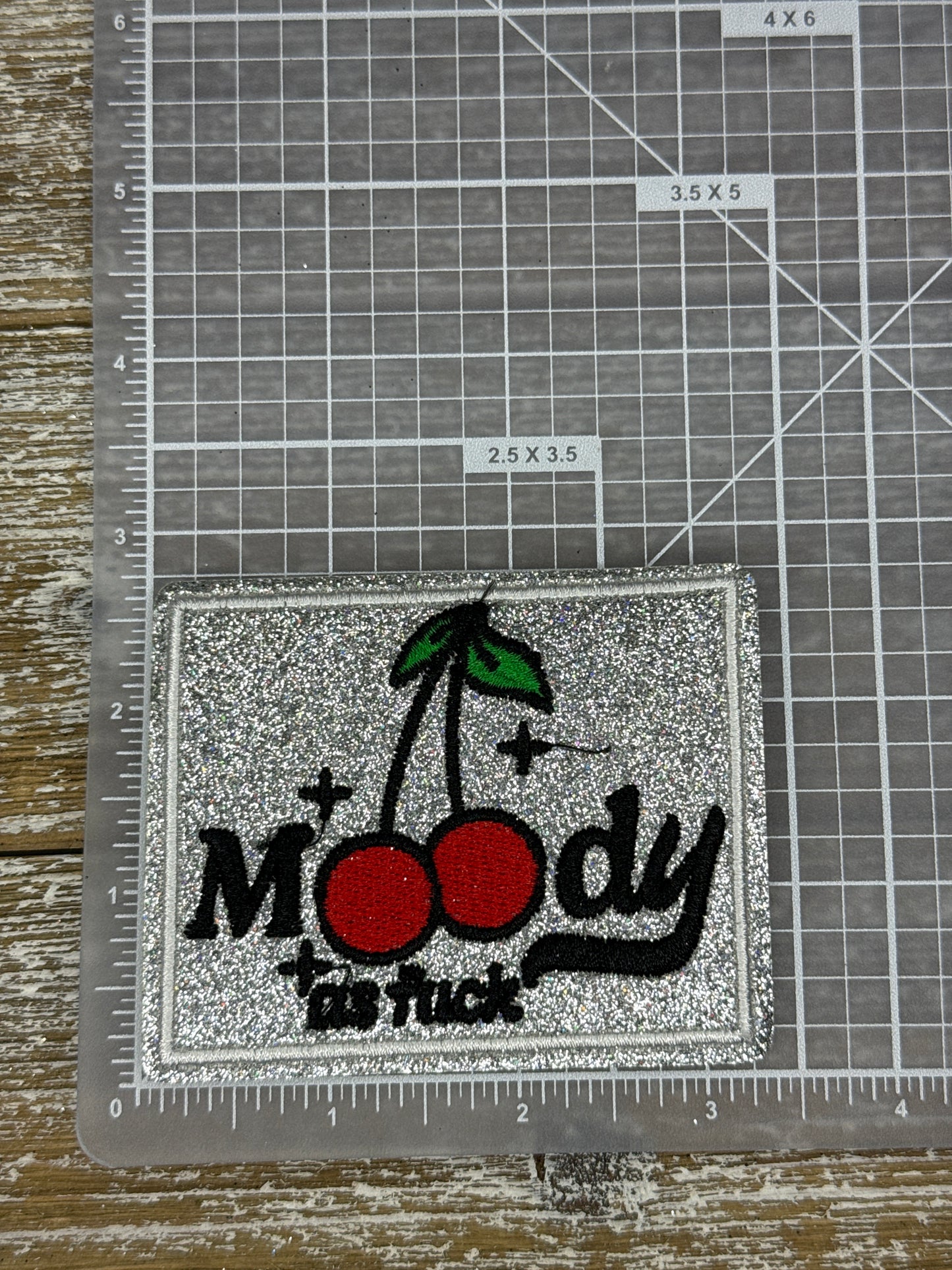 Silver Glitter Moody As Fuck