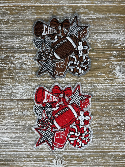 Silver Glitter Football Collage ￼