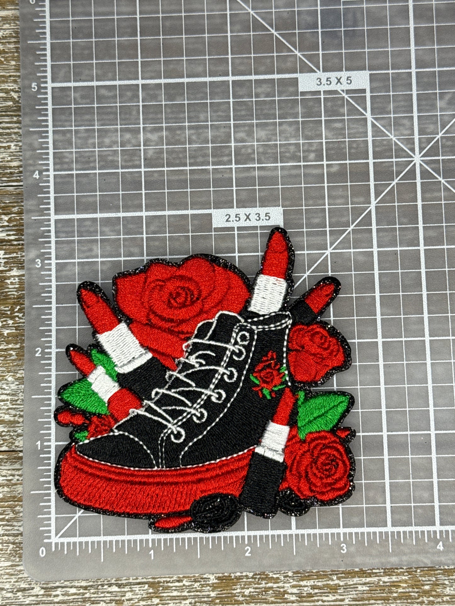 Hi-Top Sneaker, Roses And Lipstick
