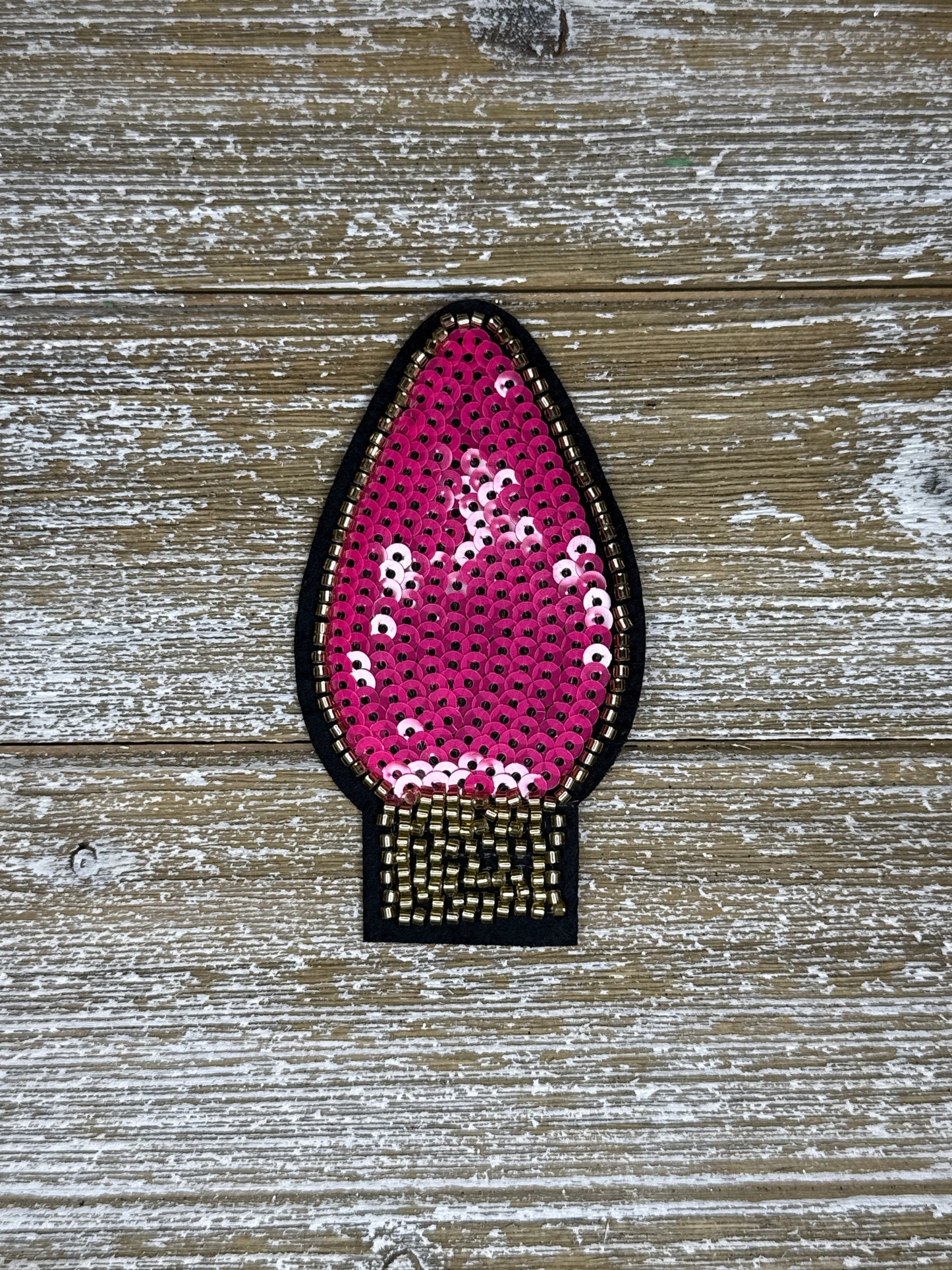 Sequin And Beaded Christmas Bulb