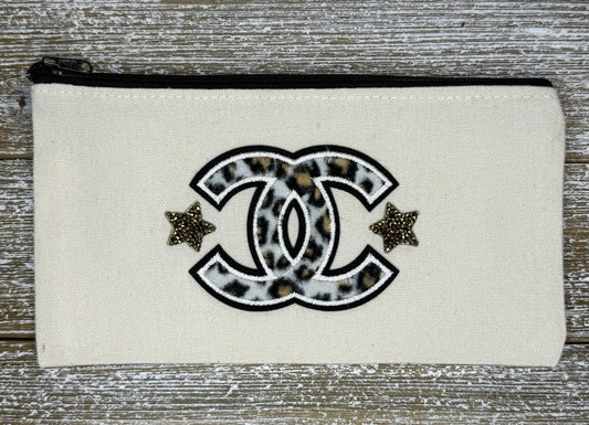 GG Canvas Zipper Pouch