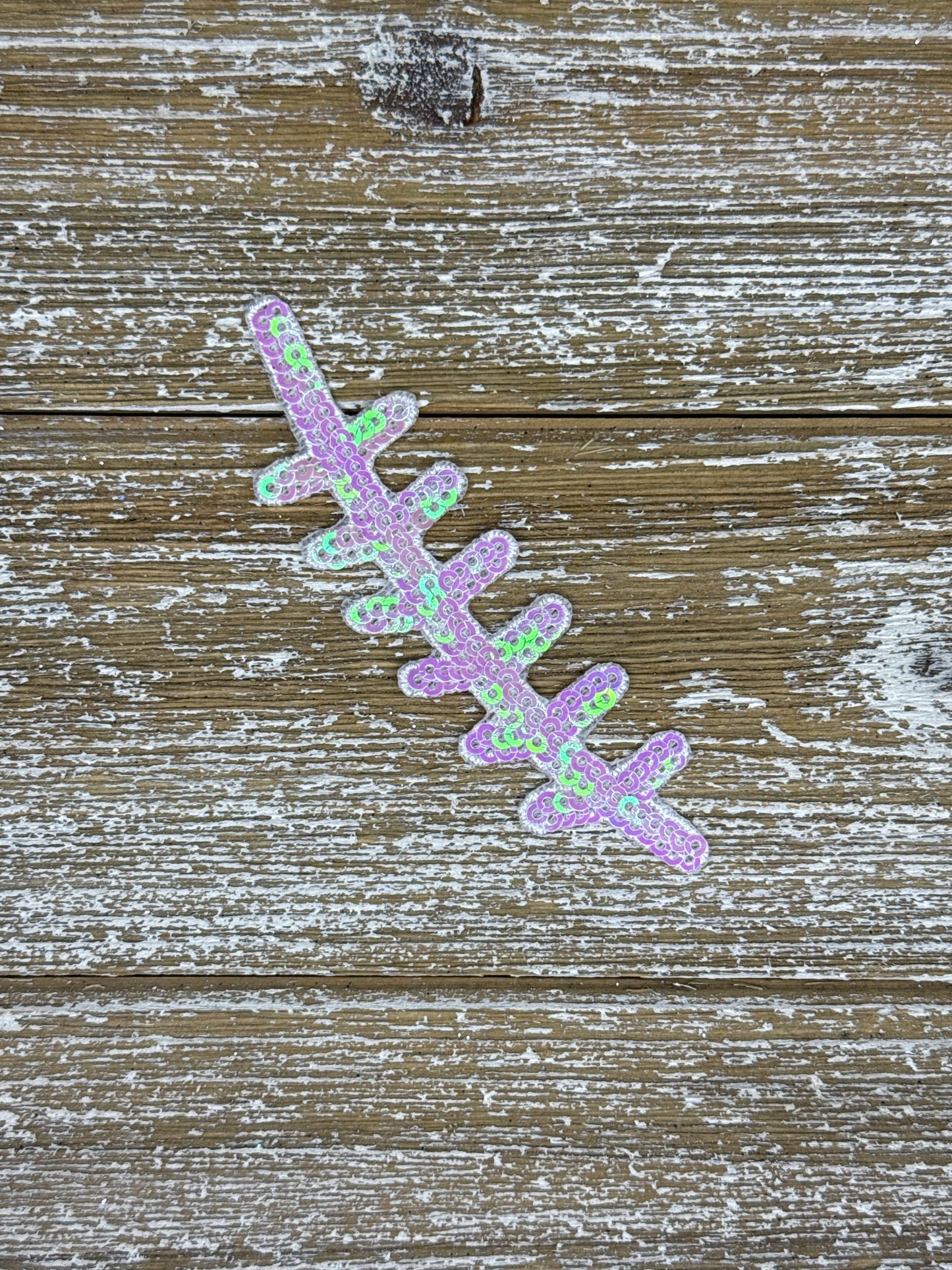 Iridescent Sequin Football Lace￼