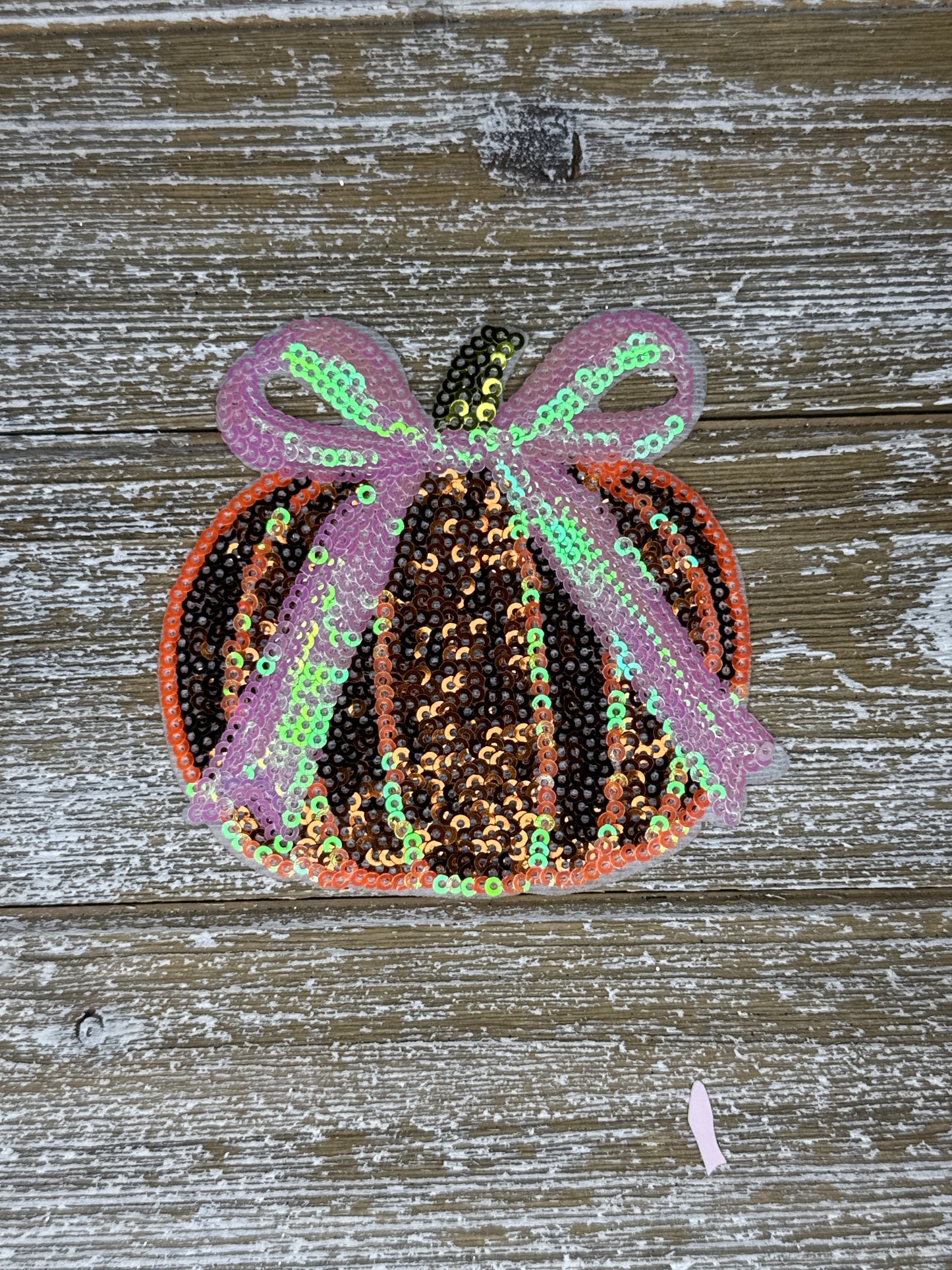 Sequin Pumpkin W/Bow
