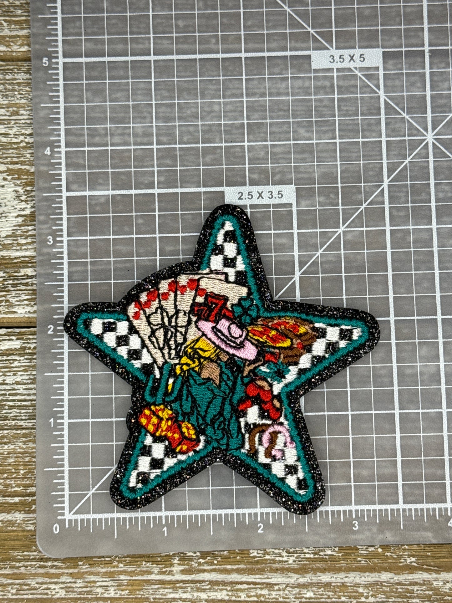 Checkered Star Girl Cards