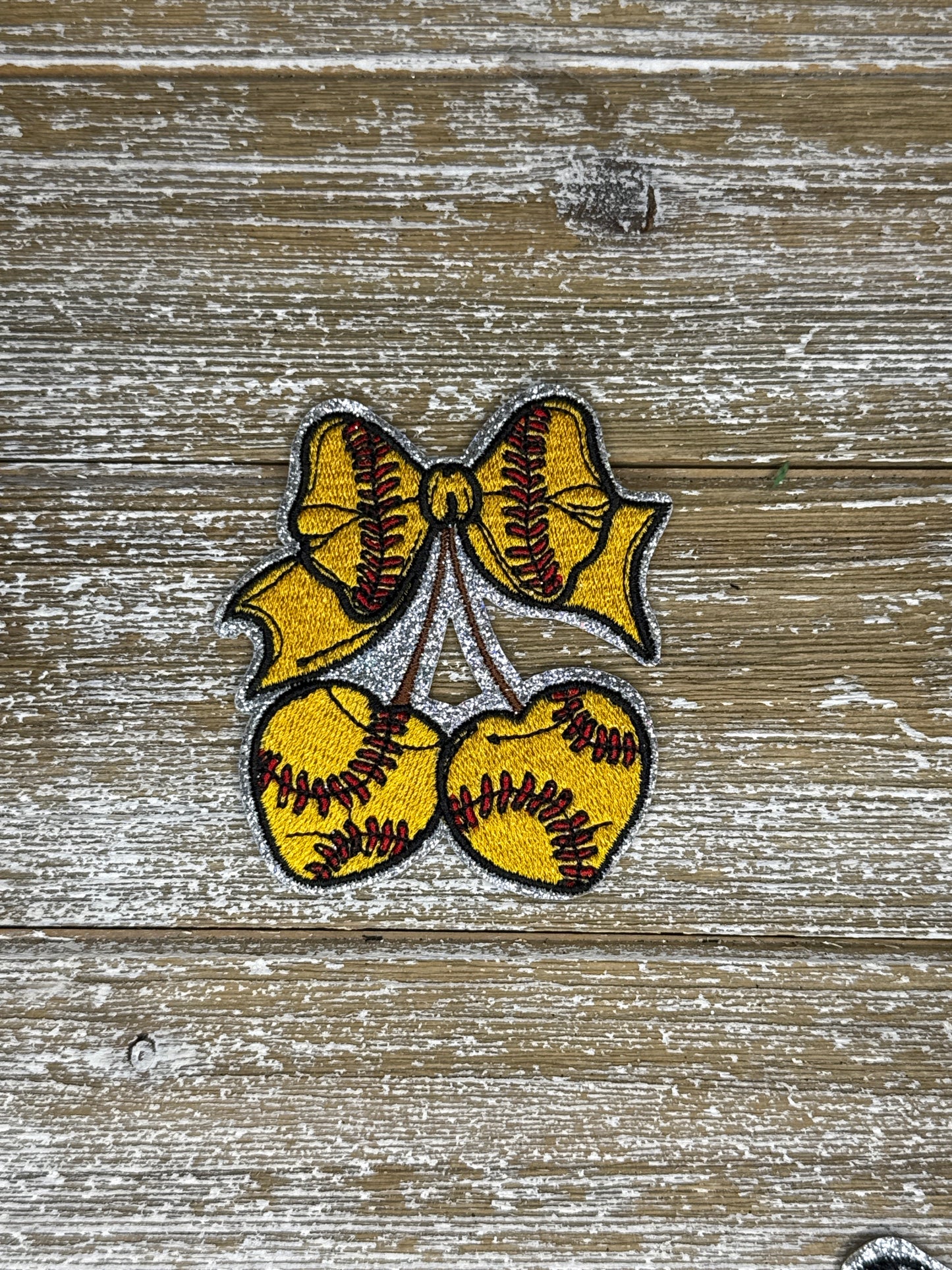 Silver Glitter Sports Cherries