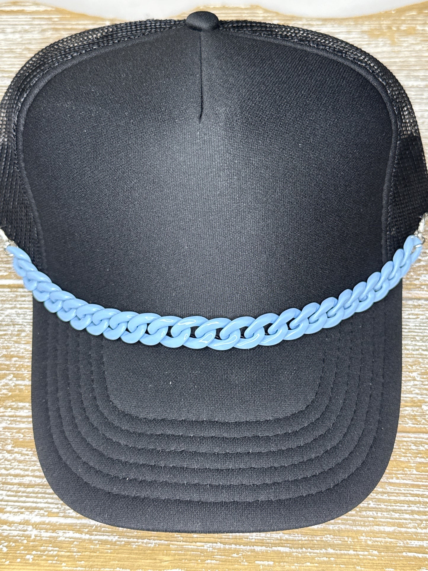 Baby Blue Link Hat Chain