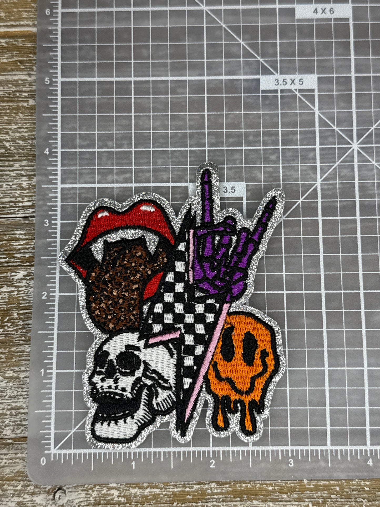 Silver Glitter Rocker